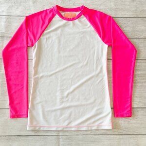 Crewcuts Neon Raglan Swim Rashguard